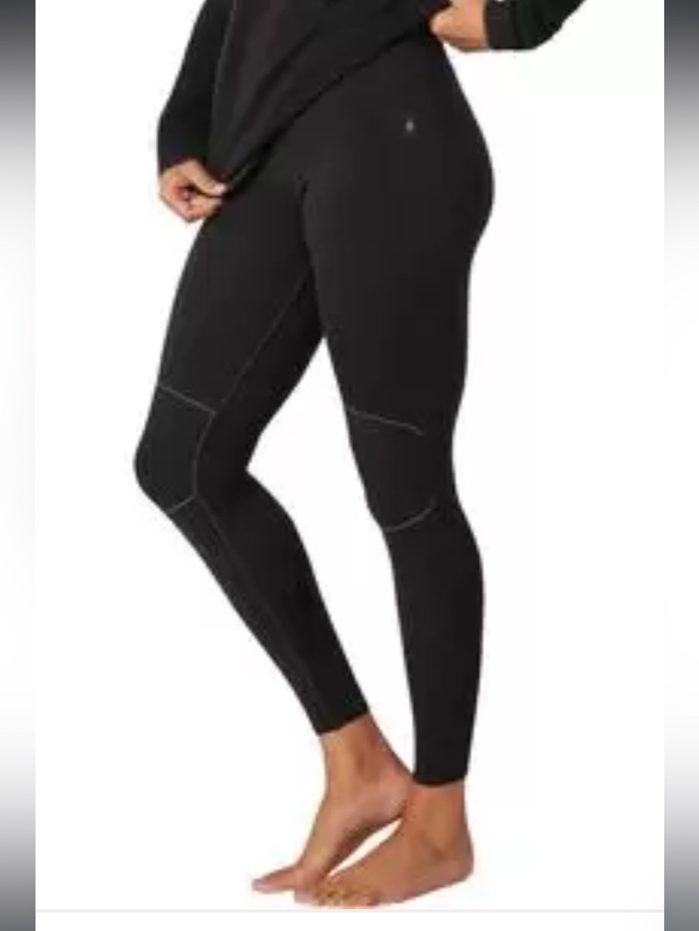 Smartwool Intraknit Merino Wool Thermal Base Layer Leggings Black Small